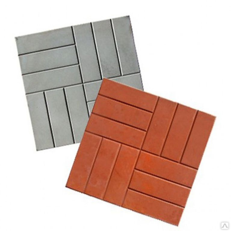 Тротуарная плитка 12 кирпичей 500x500x50